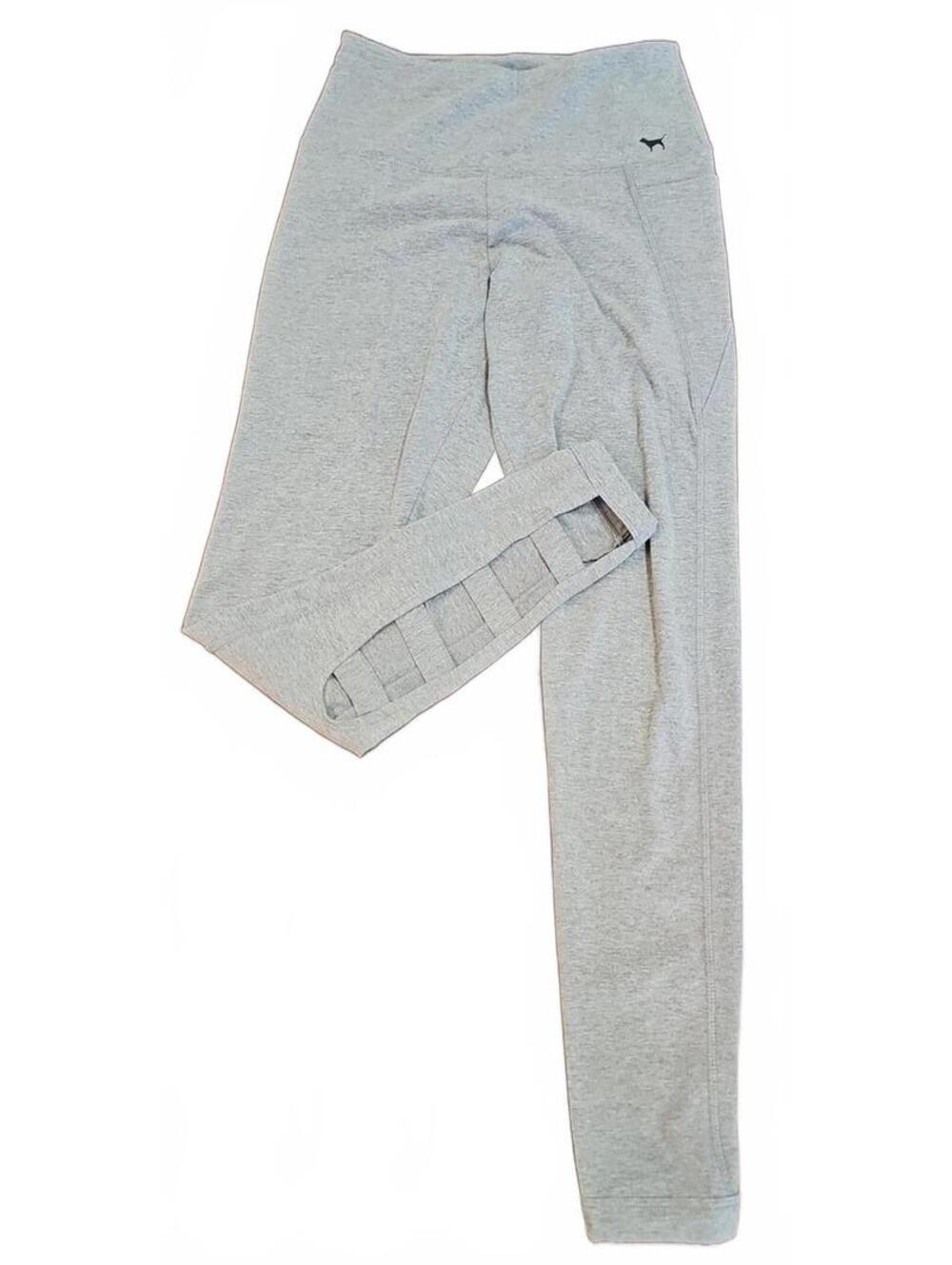 Victoria's Secret PINK Strappy Cut Out Yoga Cotton Ankle Leggings Size S